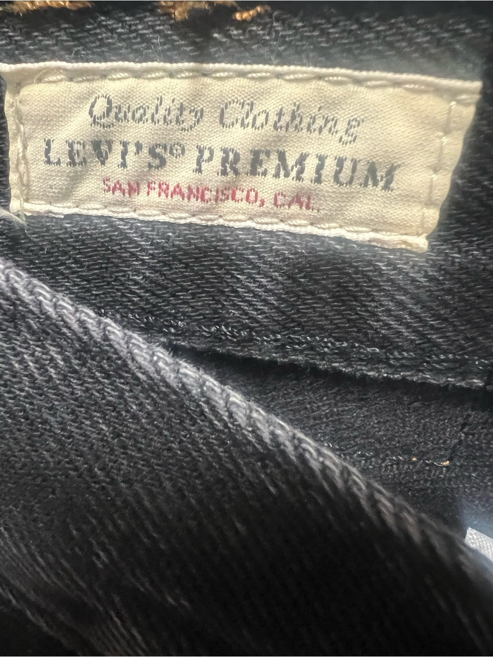 Levi’s Premium Baggy Dad Black Wash Straight Leg Jeans NWT 28x30 - Picture 5 of 7